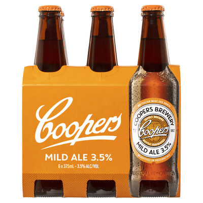Coopers Mild Ale Bottle 375mL Pack 6 | Liquorland