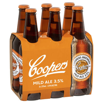 Coopers Mild Ale Bottle 375mL Pack 6 | Liquorland