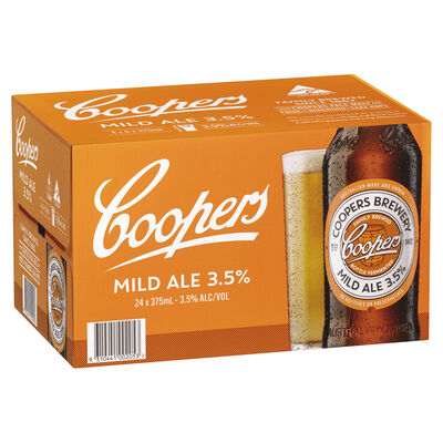 Coopers Mild Ale Bottle 375mL Carton 24 | undefined