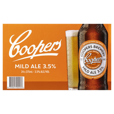 Coopers Mild Ale Bottle 375mL Carton 24 | undefined