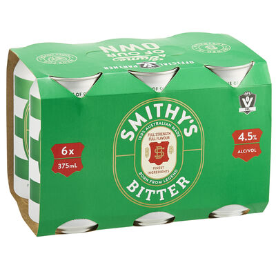 Smithy S Bitter Can 375mL Pack 6 | Liquorland