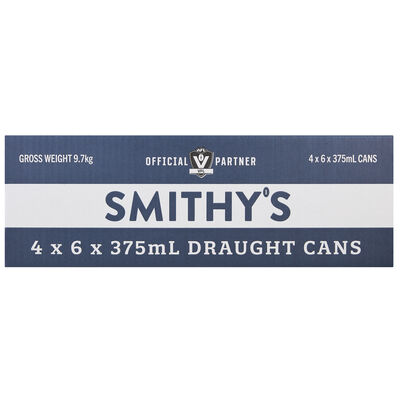 Smithy S Draught Can 375mL Carton 24 | undefined