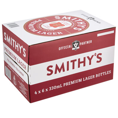 Smithy S Premium Lager Bottle 330mL Carton 24 | undefined