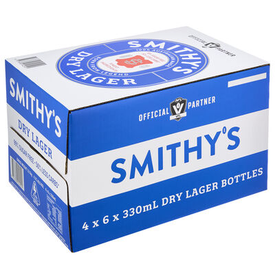 Smithys Dry Lager Bottle 330mL Carton 24 | Liquorland