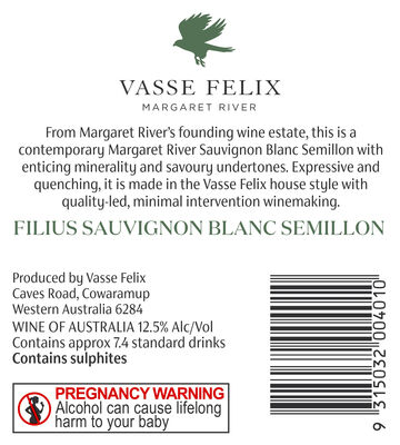 Vasse Felix Filius Sauv Blanc Semillon 750mL Each | Liquorland