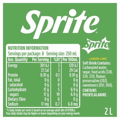 Sprite Lemonade Soft Drink 2000mL Each | Liquorland