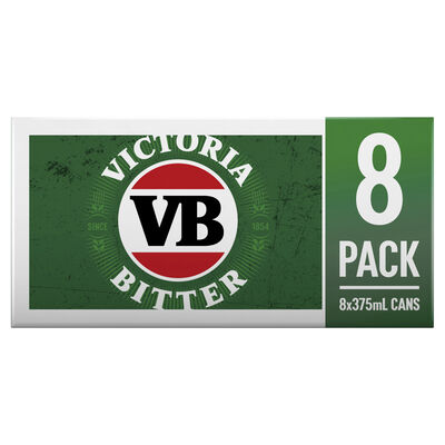 Victoria Bitter Can 375mL 8pk Pack 8 | undefined