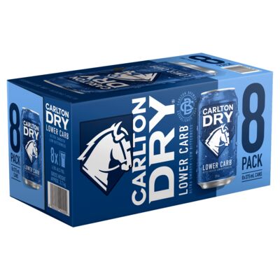Carlton Dry Can 375mL Pack 8 | undefined