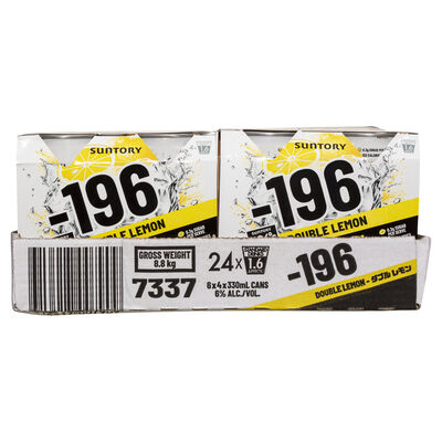  196 Double Lemon 6 Can 330mL Carton 24 | Liquorland
