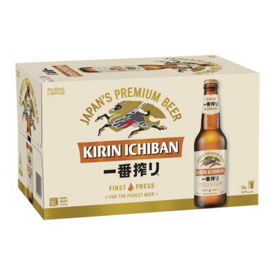 Kirin Ichiban Bottle 330mL Carton 24 | Liquorland
