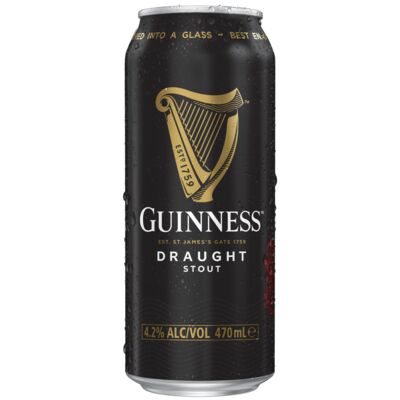 Guinness Draught Can 470mL Each | Liquorland