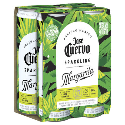 Jose Cuervo Sparkling Margarita 330mL Pack 4 | Liquorland