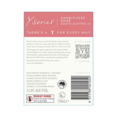 Y Series Sangiovese Rose 750mL Each | undefined