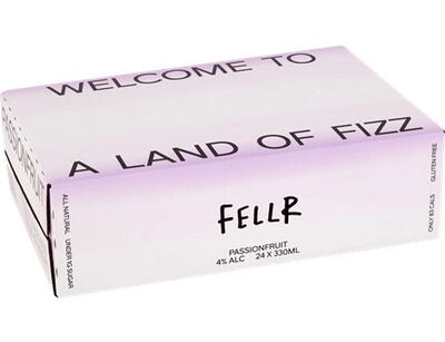 Fellr Passionfruit Brewed Alcoholic Seltzer Can 330mL Carton 24 | Liquorland