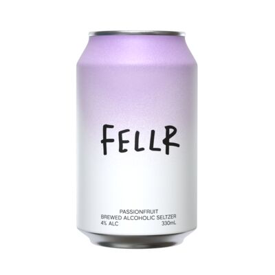 Fellr Passionfruit Brewed Alcoholic Seltzer Can 330mL Pack 4 | Liquorland