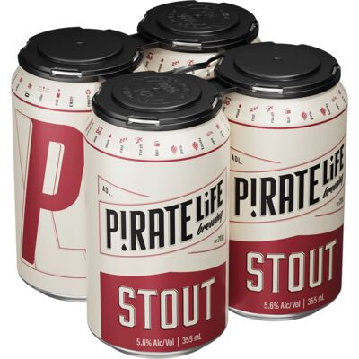 Pirate Life Stout Can 355mL Pack 4 | Liquorland