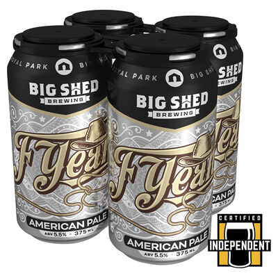 Big Shed F Yeah Pale Ale Can 375mL Pack 4 | Liquorland