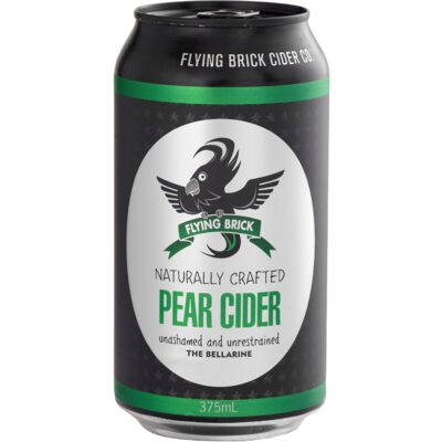 Flying Brick Pear Cider Can 375mL Each | Liquorland