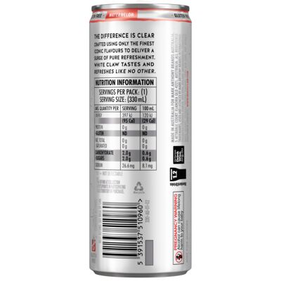 White Claw Hard Seltzer Watermelon 330mL Each | Liquorland