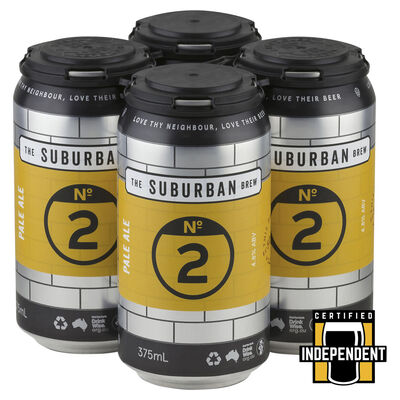 The Suburban Brew No2 Pale Ale Can 375mL Pack 4 | Liquorland