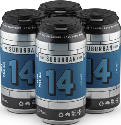 The Suburban Brew No14 India Pale Ale Can 375mL Pack 4 | Liquorland