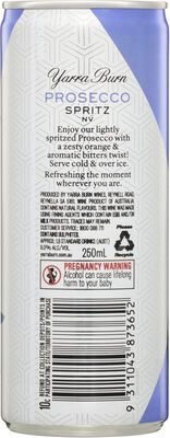 Yarra Burn Prosecco Spritz Orange Bitters Nv 250mL Each | Liquorland