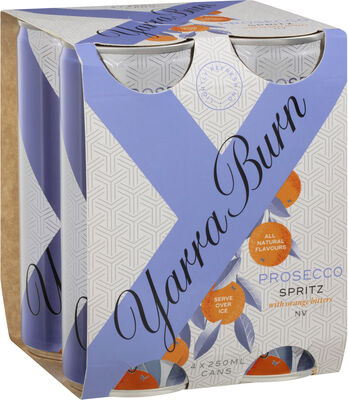 Yarra Burn Prosecco Spritz Orange Bitters Nv 250mL Pack 4 | Liquorland