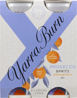 Yarra Burn Prosecco Spritz Orange Bitters Nv 250mL Pack 4 | Liquorland