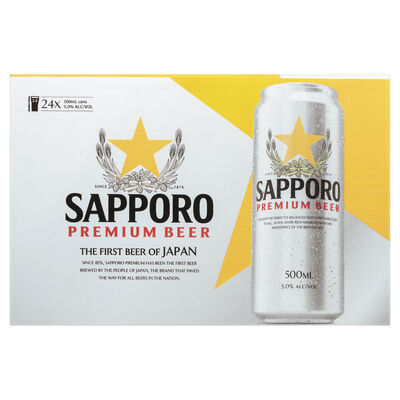 Sapporo Can 500mL Carton 24 | Liquorland