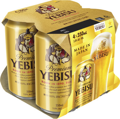 Yebisu Premium Can 350mL Pack 4 | Liquorland