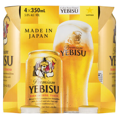 Yebisu Premium Can 350mL Pack 4 | Liquorland