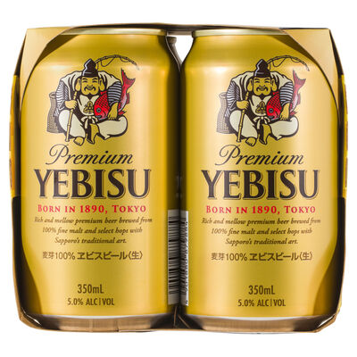 Yebisu Premium Can 350mL Pack 4 | Liquorland