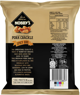 Nobbys Porky Bits Snacks Spicy Bbq 25gr Each | Liquorland