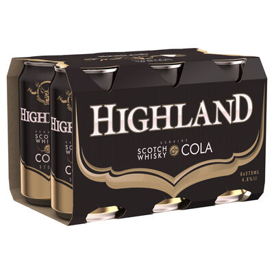 Highland Scotch Cola Can 375mL Pack 6 | Liquorland