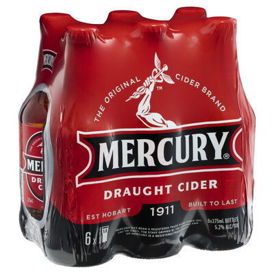 Mercury Special Draught Cider Bottle 375mL Pack 6 | Liquorland