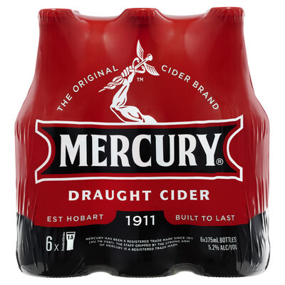 Mercury Special Draught Cider Bottle 375mL Pack 6 | Liquorland