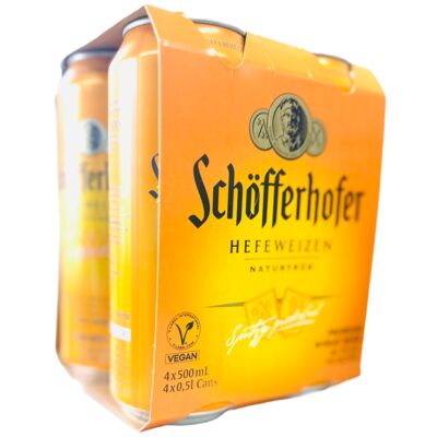 Schofferhofer Hefe Can 500mL Pack 4 | Liquorland