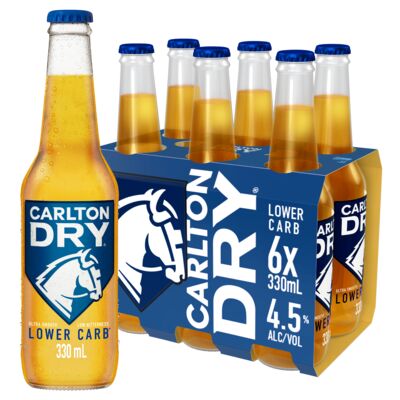 Carlton Dry Bottle 330mL Pack 6 | Liquorland