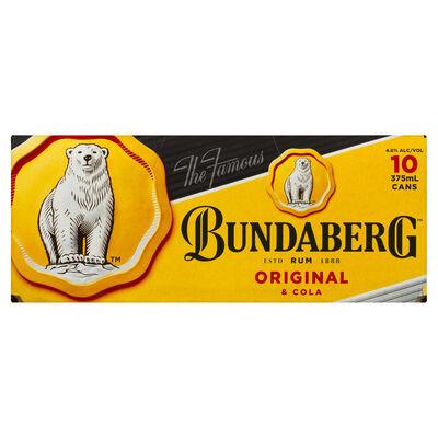 Bundaberg Up Cola Can 375mL 10pk Pack 10 | undefined