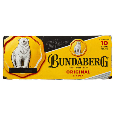 Bundaberg Up Cola Can 375mL 10pk Pack 10 | undefined