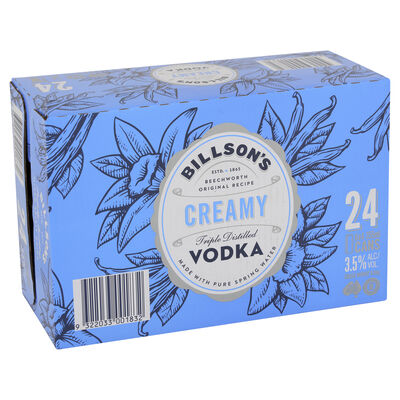 Billson S Creamy Soda Vodka Mixed Drink 355mL Carton 24 | Liquorland