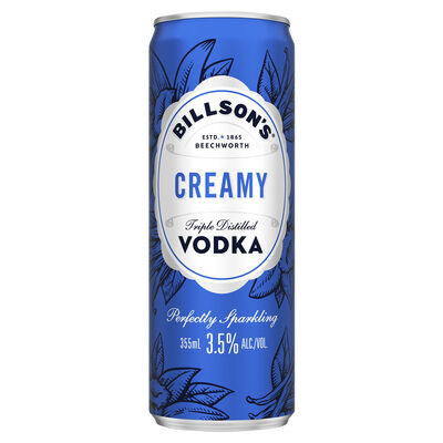 Billson S Creamy Soda Vodka Mixed Drink 355mL Each | Liquorland