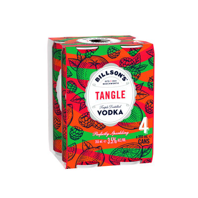 Billson S Tangle Vodka Mixed Drink Can 355mL Pack 4 | Liquorland