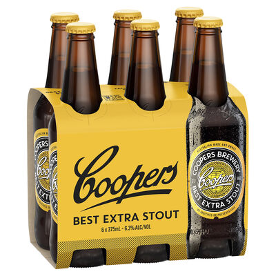Coopers Extra Stout Bottle 375mL Pack 6 | Liquorland
