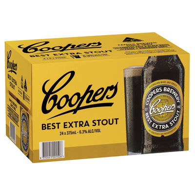 Coopers Extra Stout Bottle 375mL Carton 24 | Liquorland