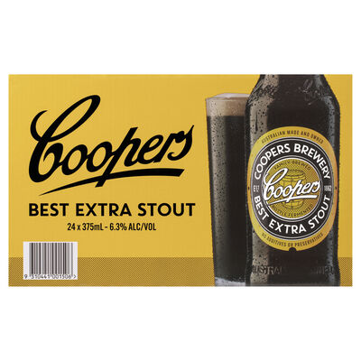Coopers Extra Stout Bottle 375mL Carton 24 | Liquorland