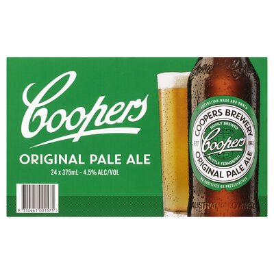 Coopers Original Pale Ale Bottle 375mL Carton 24 | undefined