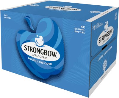 Strongbow Lower Carb Cider Bottle 330mL Carton 24 | Liquorland