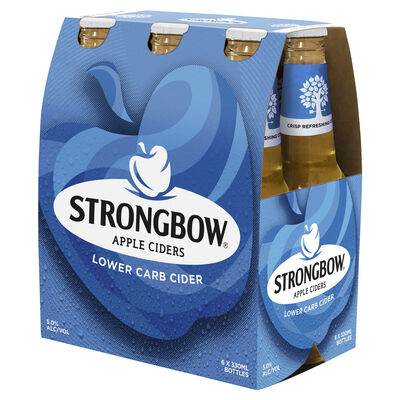 Strongbow Lower Carb Cider Bottle 330mL Pack 6 | Liquorland