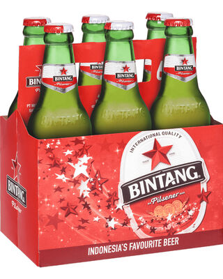 Bintang Pilsner Bottle 330mL Pack 6 | Liquorland